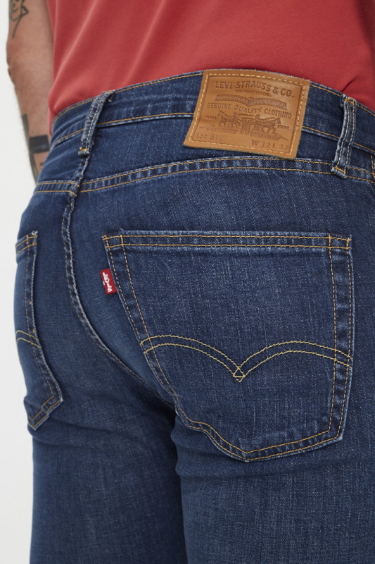 Jeans 512 slim taper Artist  dark indigo levi's coton mélangé