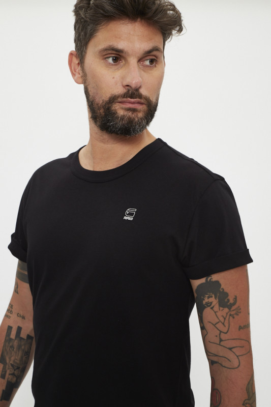 T-shirt Ductsoon relaxed noir manches courtes