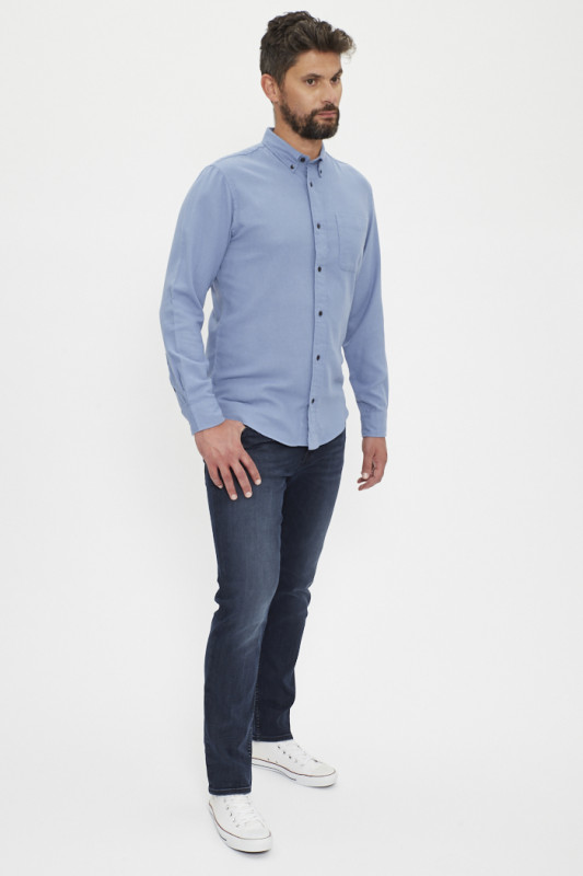 chemise coupe confort bleu denim homme Jack & Jones