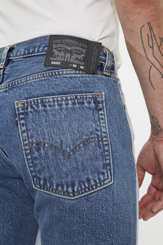 Jeans skate bicolore levi's en coton 