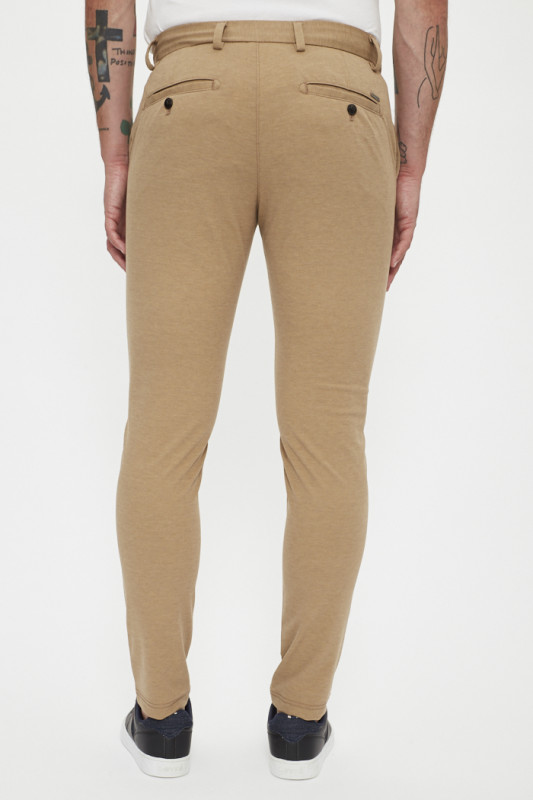 Pantalon chino slim beige