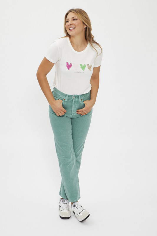 T-shirt en coton 4 hearts femme JDY