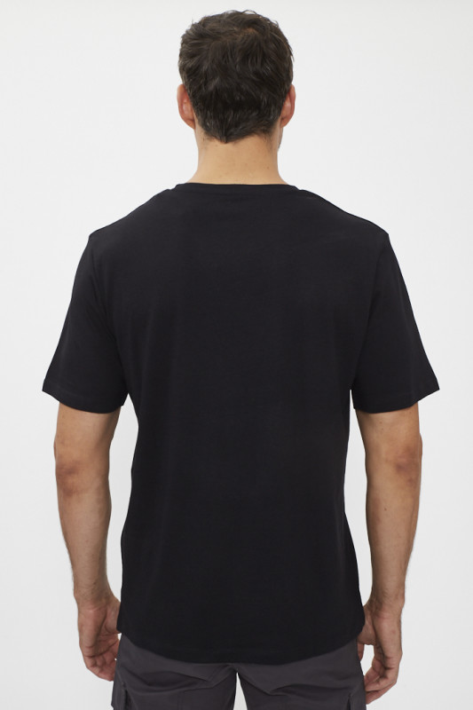 T-shirt noir logo bicolore jack & jones 100% coton