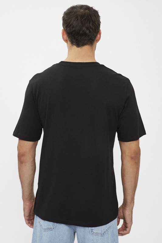 T-shirt noir coupe standard jack & jones homme