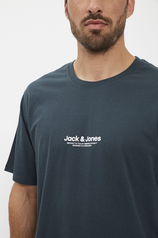 T-shirt vert forêt en jersey de coton homme 100% coton