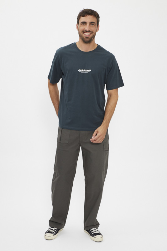 T-shirt vert forêt en jersey de coton homme jack & Jones 100% coton