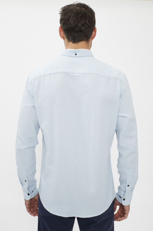 Chemise coupe confort bleu ciel