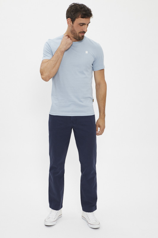 T-shirt Graw slim bleu clair G-Star col rond