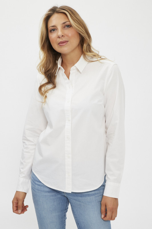 Chemise blanche en coton the classic  femme
