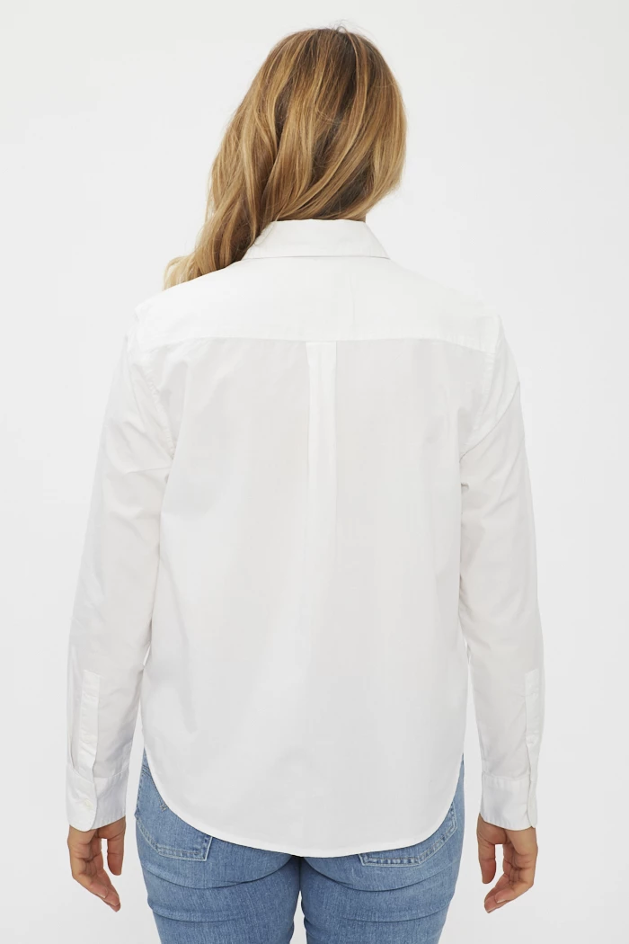Chemisier Blanc Femme Oasis - Taille 14 - Manches Longues - Occasion Très Bon État