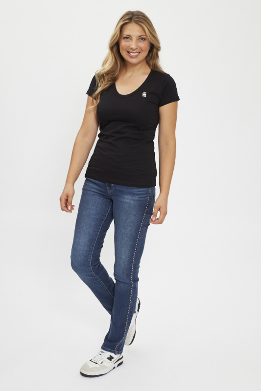 Jeans 724 coupe droite taille haute dark indigo