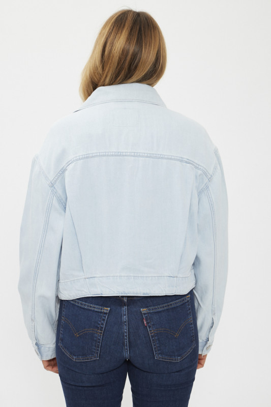 Veste en jean Trucker bleu délavé femme levi's