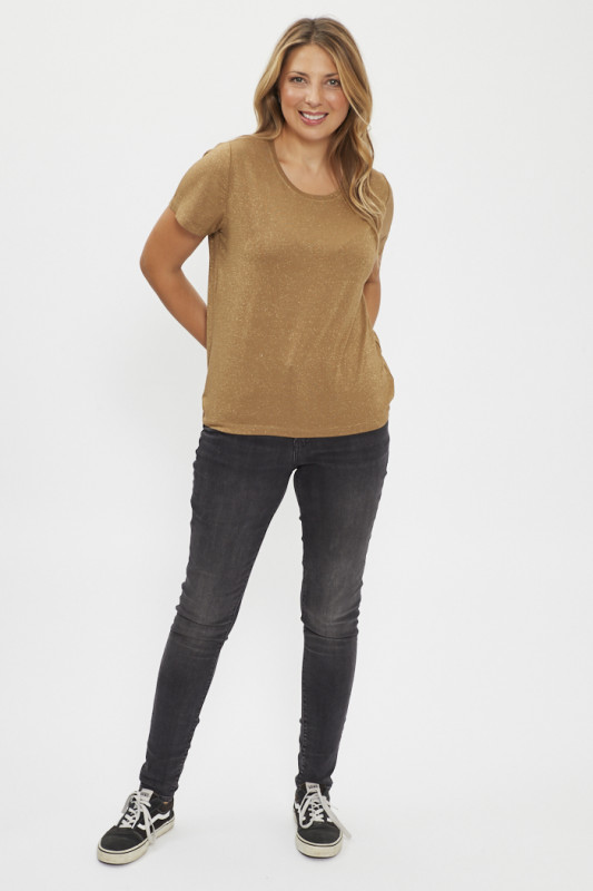 Jeans 721 taille haute skinny noir délavé en coton levi's