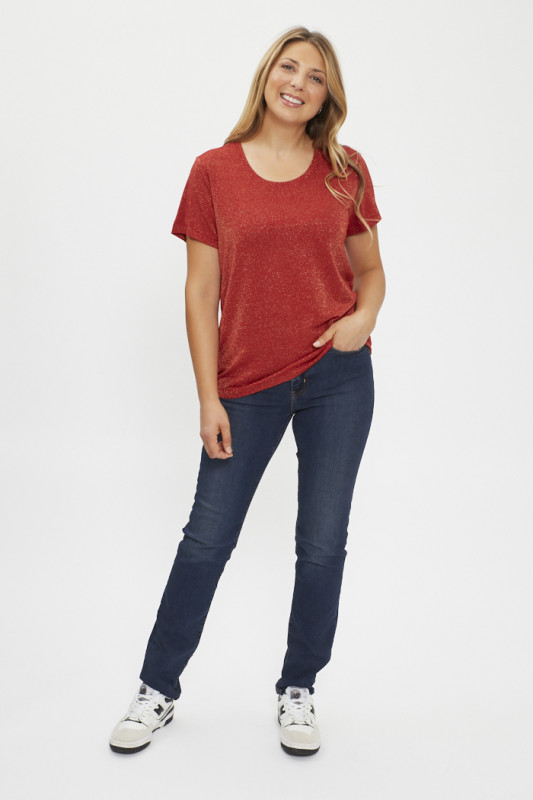 Jeans 724 taile haute coupe droite dark indigo femme Levi's