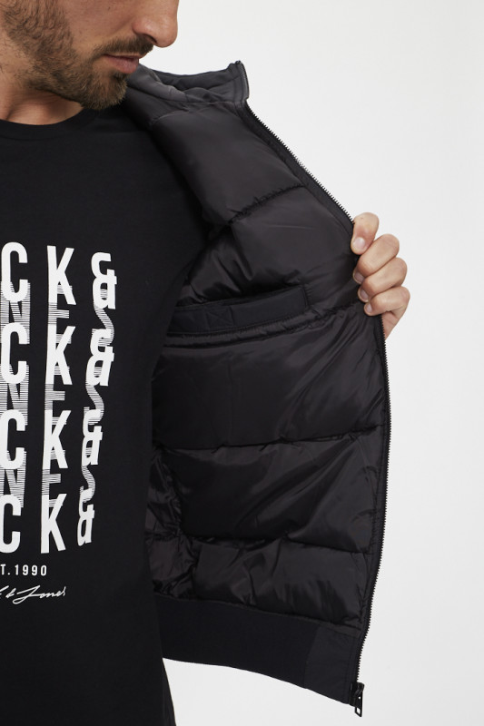 Bomber Jacket noir jack & jones en polyester