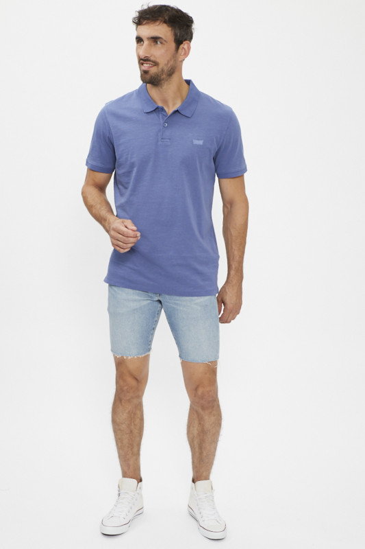 short slim en jeans modèle 412 Levi's homme coton mélangé