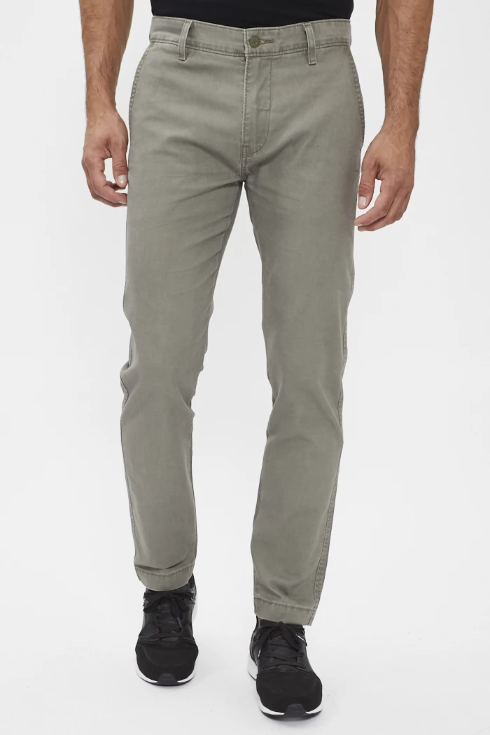 Pantalon chino slim gris en coton mélangé homme Levi's Destock Jeans