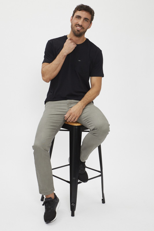 Pantalon chino gris en coton mélangé homme Levi's