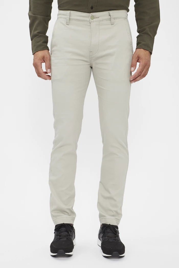 Pantalon chino slim gris clair homme Levi s Destock Jeans