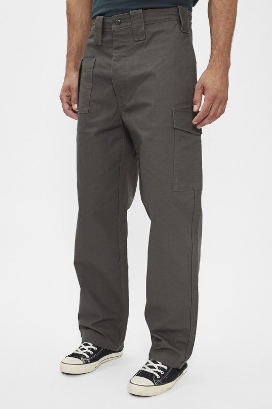 pantalon cargo skate loose gris homme