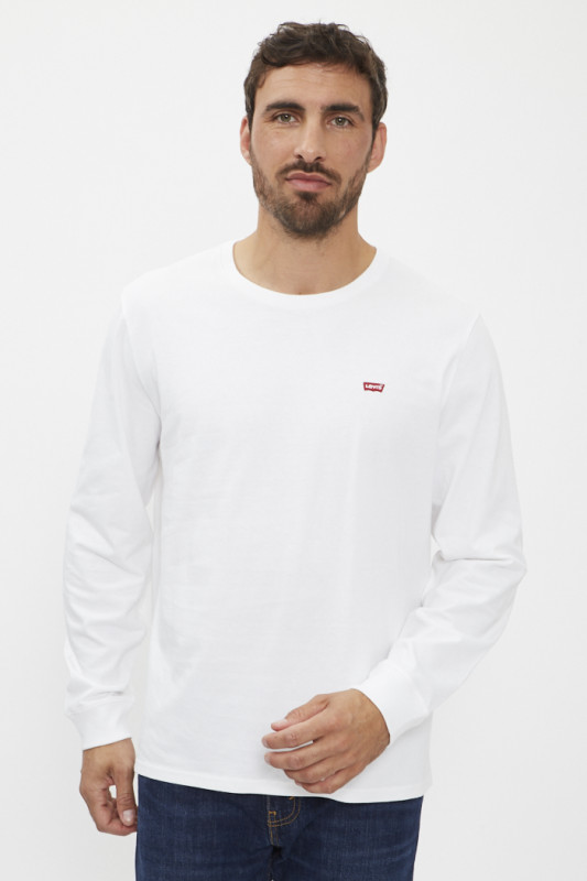 Original T-shirt blanc manches longues homme
