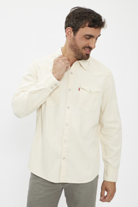 Chemise beige Barstow Western homme