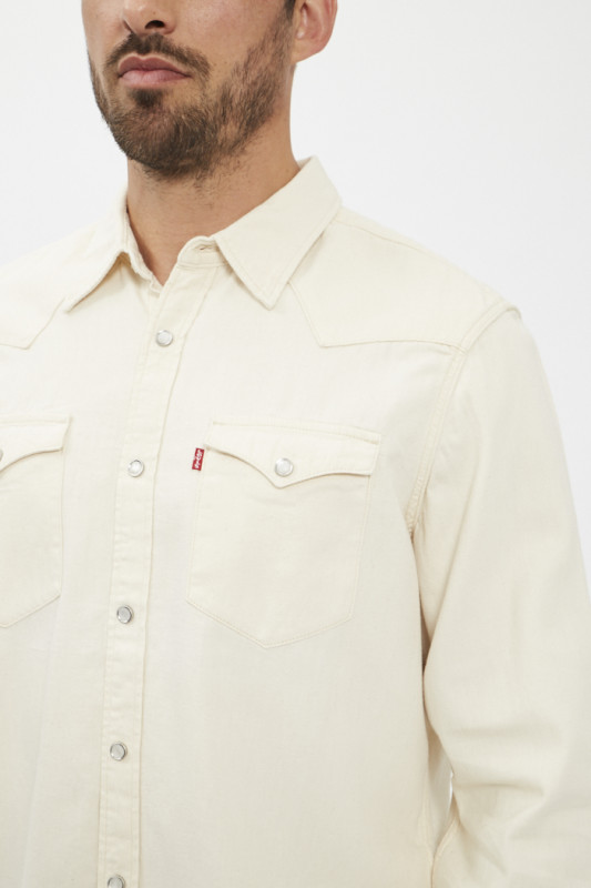 Chemise beige Barstow Western levi's en coton 