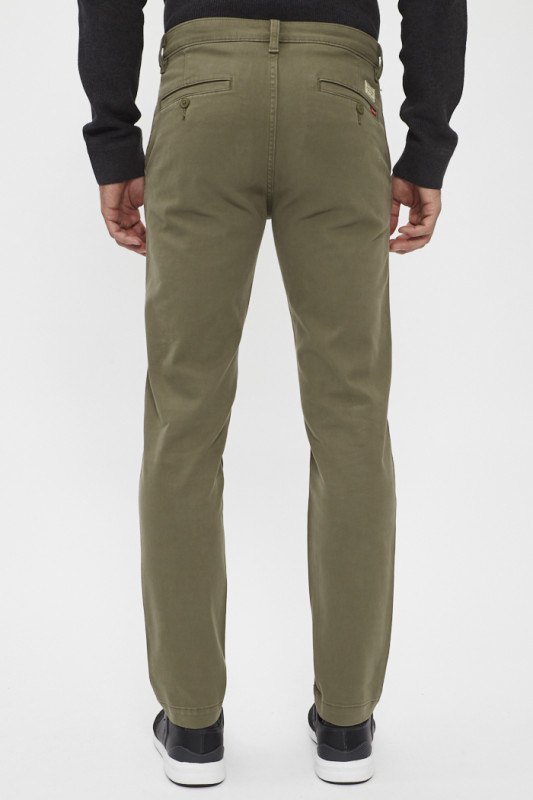 Pantalon Chino Bunker vert olive