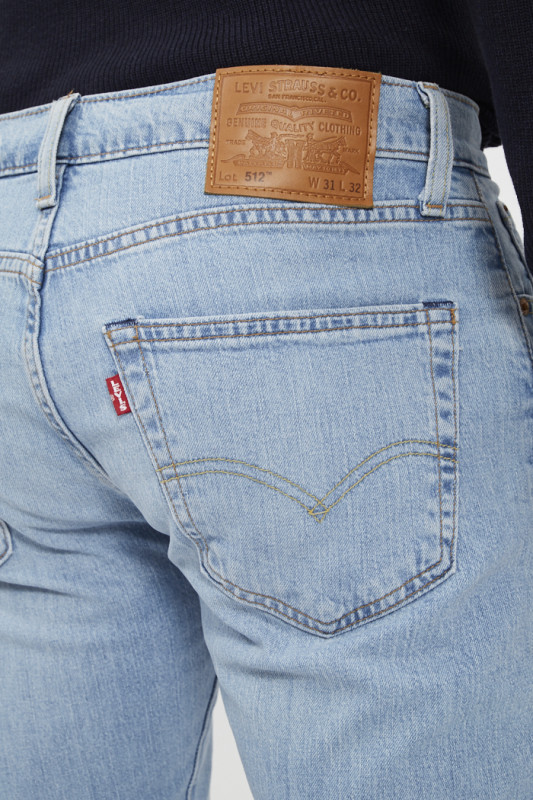 Jeans 512 slim taper medium indigo levi's  coton mélangé