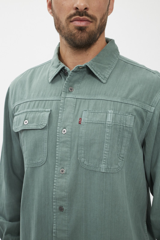 Chemise Worker verte levi's manches longues