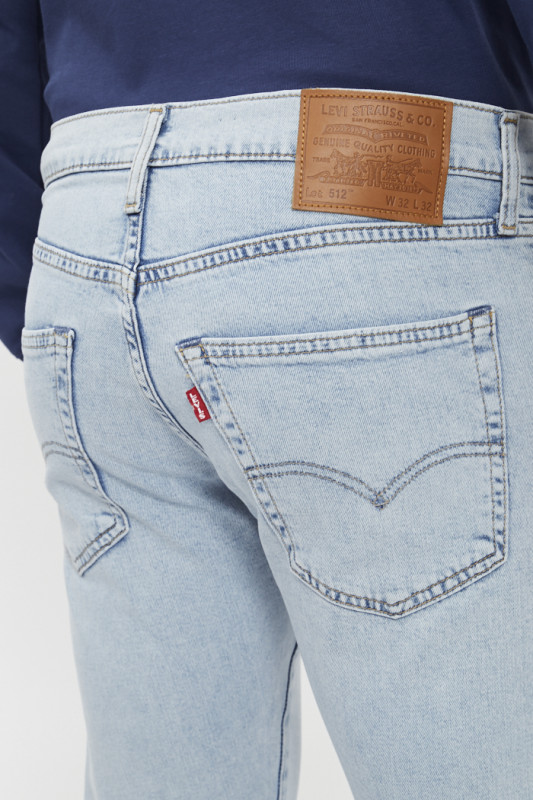 Jeans 512 slim taper light indigo levi's coton mélangé