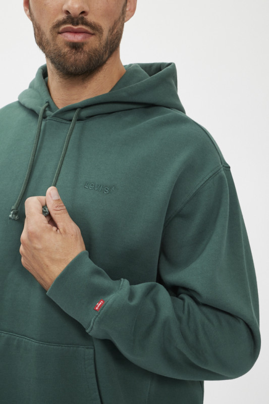 Hoodie vert à capuche Authentic levi's manches longues