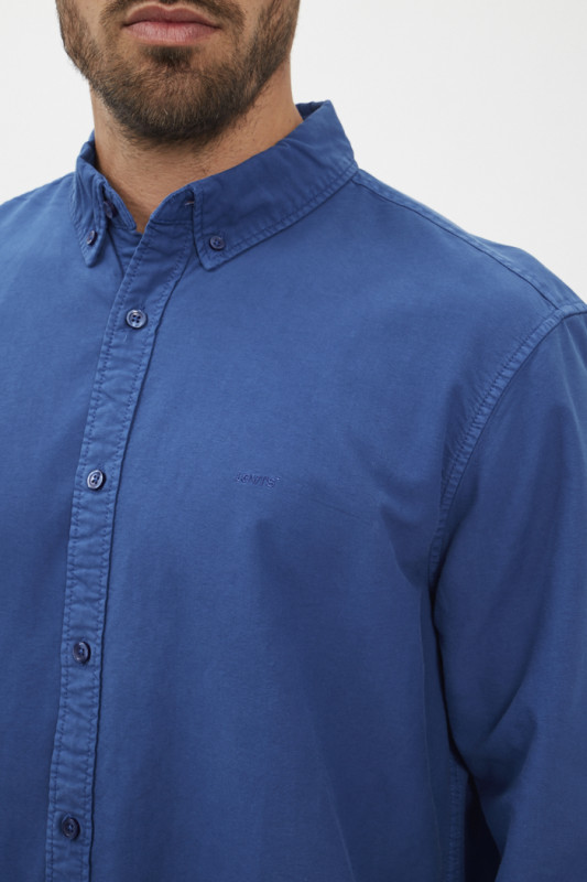 Chemise Authentic bleue en coton  levi's manches longues