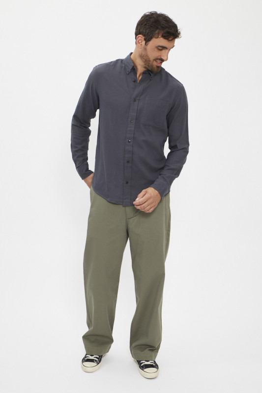 Chemise coupe confort gris anthracite jack & jones