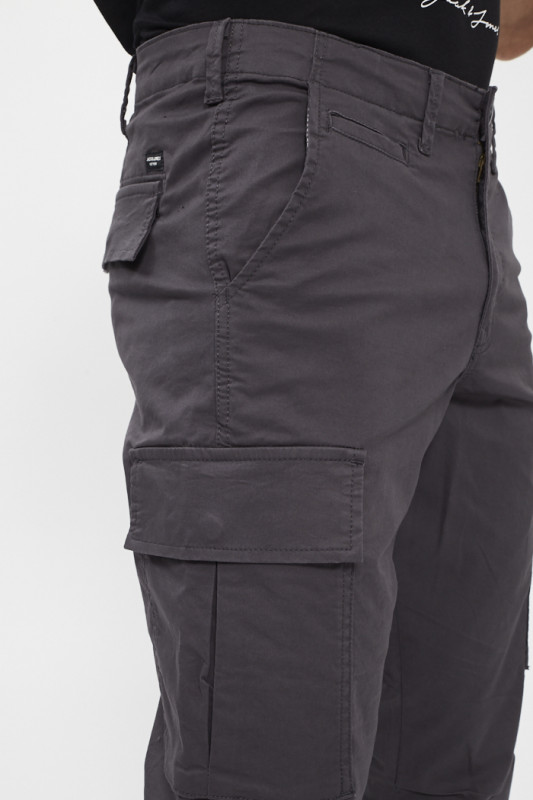 Pantalon cargo coupe droite multipoches