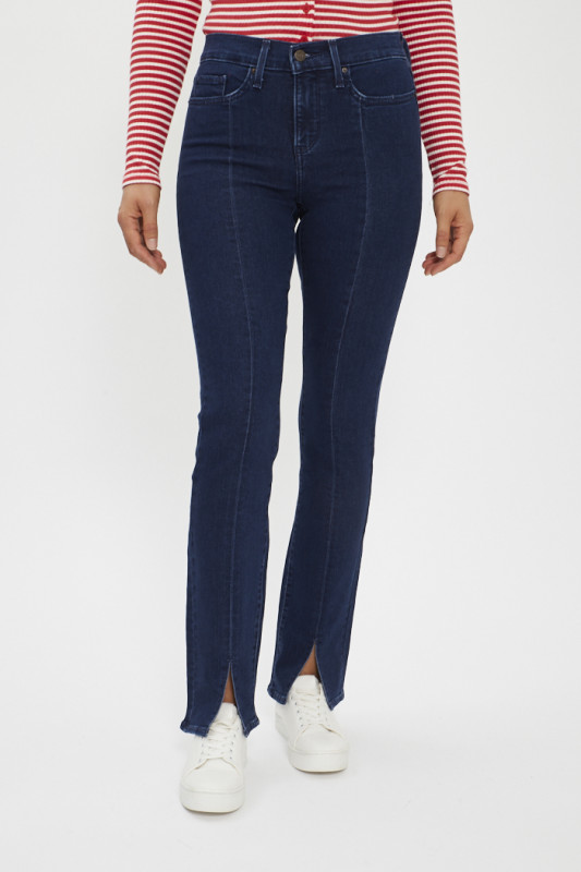 Jeans 314 straight dark indigo femme