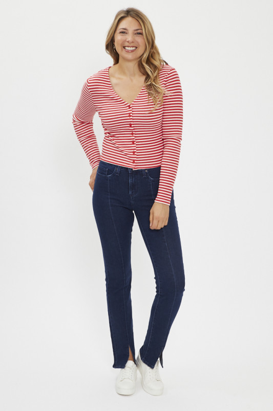 Jeans 314 straight dark indigo femme levi's