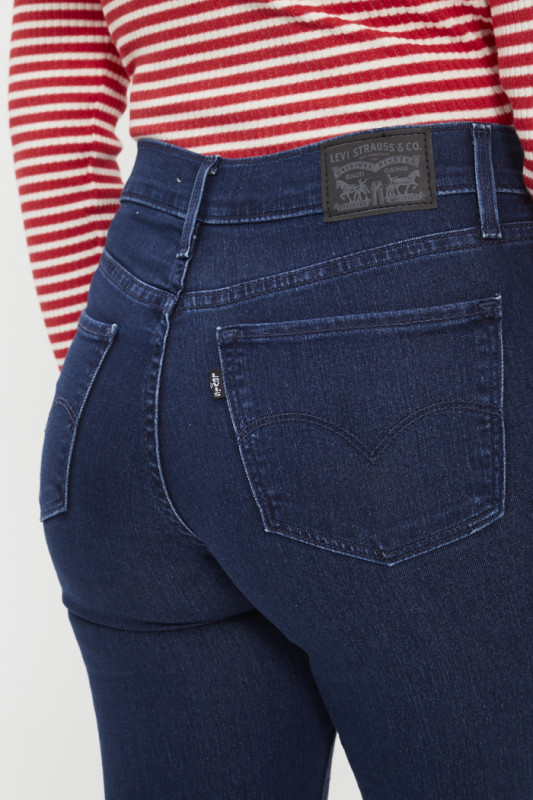 Jeans 314 straight dark indigo levi's coton mélangé