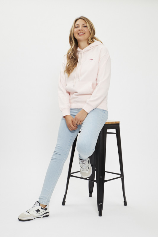 Jeans skinny rétro taille haute light indigo femme levi's