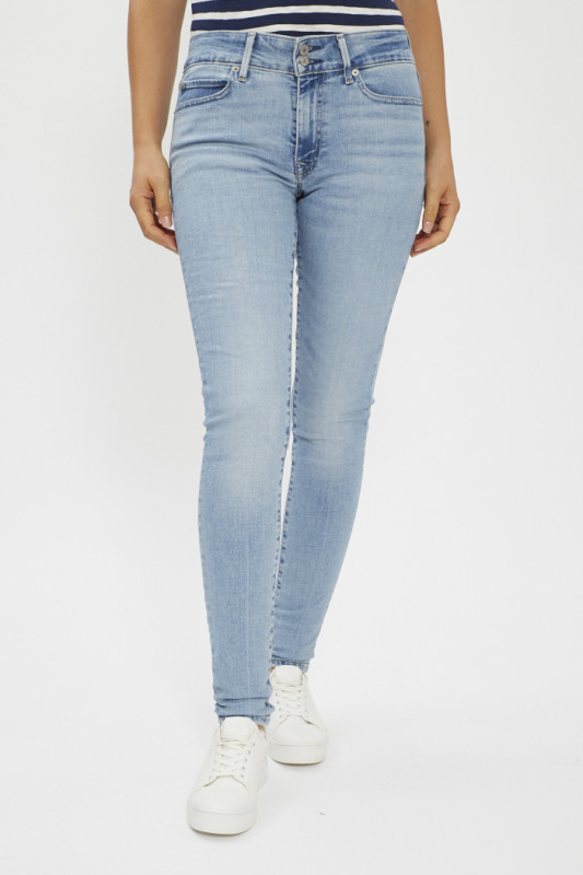 Jeans skinny 711 double bouton femme