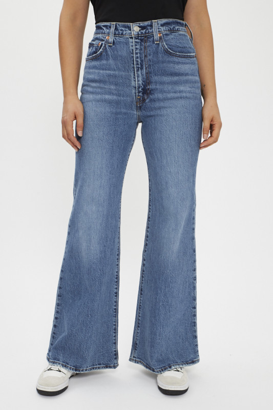 Jeans Ribcage Bells dark indigo femme