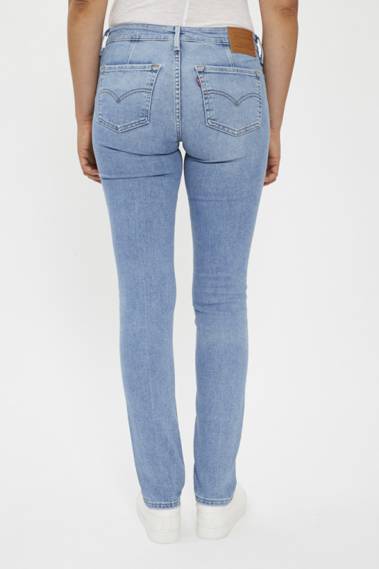 Jeans 712 slim welt pocket bleu délavé