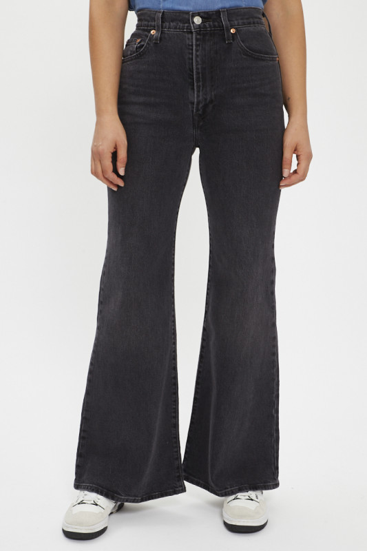 Jeans Ribcage Bells black denim femme