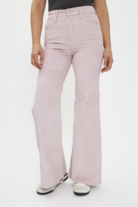 Jeans velours ribcage lilas femme