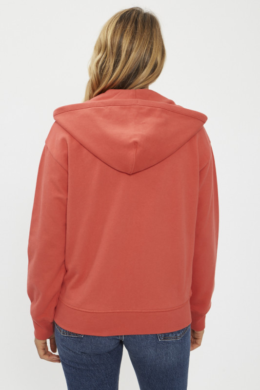 Hoodie standard zippé rouge femme levi's