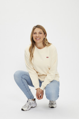 Sweat standard ivoire 100% coton