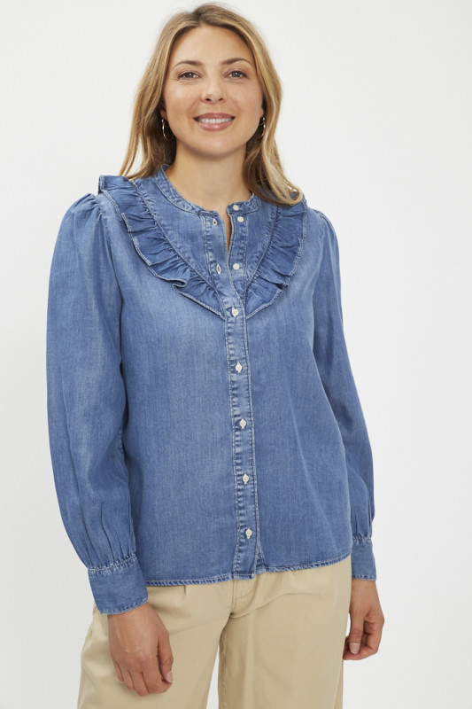 Chemisier en jean Carinna femme