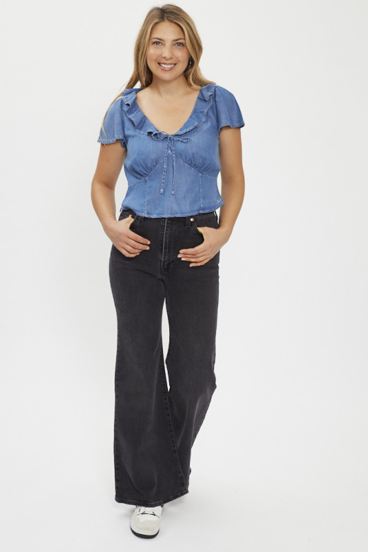 Chemisier en jean Mylène