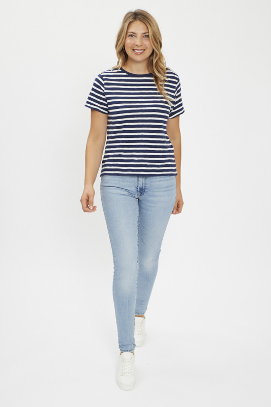 T-shirt Margot rayures bleu marine et blanche