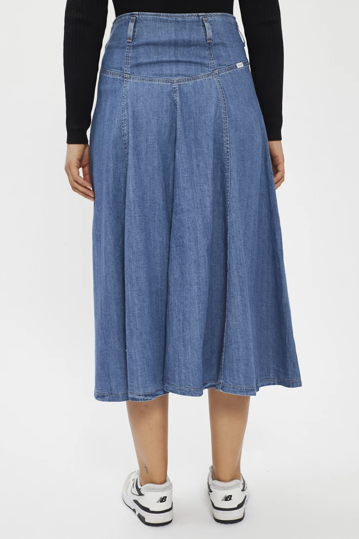 Jupe longue légère en jean femme Levi's Destock Jeans